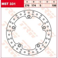 Image of MST331 - TRW Round Fixed Brake Disc 276mm For BMW K 1200 GT 2006-2008 Rear