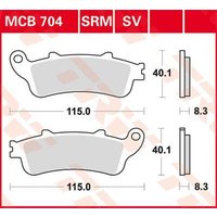 Image of MCB704 - TRW All Round Sintered Metal Brake Pads For Honda CB1100SF 2000-2003 Front