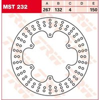Image of MST232 - TRW Round Fixed Brake Disc 267mm For Yamaha XT 600 1984-1990 Front