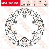 Image of MST266EC - TRW EC Cross Design Brake Disc For KTM Adventure 640 2000-2002 Rear