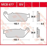 Image of MCB677 - TRW All Round Sintered Metal Brake Pads For Honda CB500F 2013-2023 Front