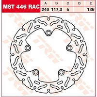 Image of MST446RAC - TRW Contoured Fixed Brake Disc For Honda CTX700 2014-2016 Rear