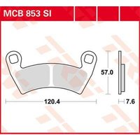 Image of MCB853SI - TRW SI Series Sintered Brake Pads For Polaris General 1000 2016-2017 Front
