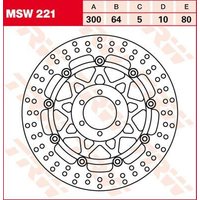 Image of MSW221 - TRW Round Floating Brake Disc For Moto Guzzi Daytona 1000 I.E. 1992-1994 Front