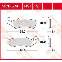 Image of MCB574SI - TRW SI Series Sintered Brake Pads For Honda ATC350 X 1986 Front