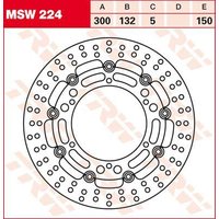 Image of MSW224 - TRW Round Floating Brake Disc For Yamaha BT 1100 2002-2006 Front
