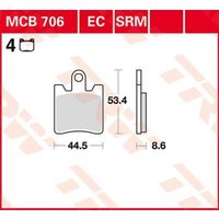 Image of MCB706SV - TRW SV Series Sintered Brake Pads For Yamaha FJR 1300 2006-2020 Front