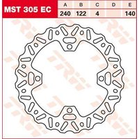 Image of MST305EC - TRW EC Cross Design Brake Disc For Suzuki RMX450 Z 2010-2019 Rear