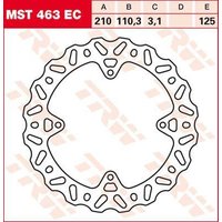Image of MST463EC - TRW EC Cross Design Brake Disc For KTM Freeride 250F 2018-2020 Rear