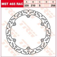 Image of MST465RAC - TRW Contoured Fixed Brake Disc For Honda CB500 F 2013-2023 Rear