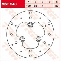 Image of MST243 - TRW Round Fixed Brake Disc For Sym Allo 125 2011-2016 Front