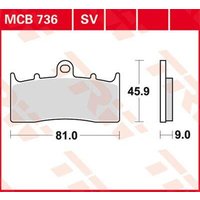 Image of MCB736 - TRW All Round Sintered Metal Brake Pads For BMW K 1200 LT 2000-2003 Front