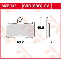Image of MCB737 - TRW All Round Sintered Metal Brake Pads For Victory Boardwalk 106 2013-2015 Front