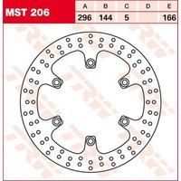Image of MST206 - TRW Round Fixed Brake Disc 250-299mm For Cagiva Canyon 500 1998-2000 Front