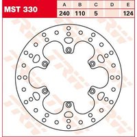Image of MST330 - TRW Round Fixed Brake Disc 240mm For BMW F 650 1993-2000 Rear
