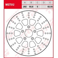 Image of MST512 - TRW Fixed Round Brake Disc For Harley Davidson FLH Electra Glide Standard 1984-1985 Front