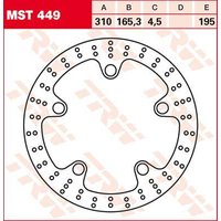 Image of MST449 - TRW Round Fixed Brake Disc 310mm For Honda GL 1800 B ABS Gold Wing 2015-2016 Front