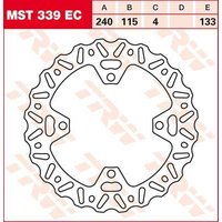 Image of MST339EC - TRW EC Cross Design Brake Disc For Kawasaki KLX450R 2008-2012 Rear