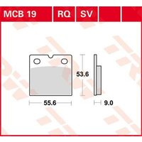 Image of MCB19 - TRW All Round Sintered Metal Brake Pads For Laverda 1000 3C 1976 Fit Front Or Rear