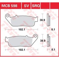 Image of MCB598 - TRW All Round Sintered Metal Brake Pads For Triumph Adventurer 900 1996-2001 Fit Front Or Rear