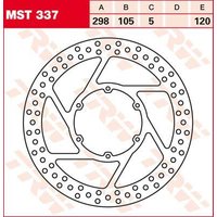 Image of MST337 - TRW Round Fixed Brake Disc 298mm For BMW F 650 1993-2000 Front