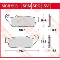 Image of MCB598SV - TRW SV Series Sintered Brake Pads For Triumph Adventurer 900 1996-2001 Front