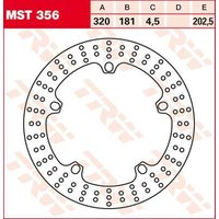 Image of MST356 - TRW Round Fixed Brake Disc 320mm For BMW F 800 GT ABS 2013-2020 Front