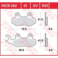Image of MCB582 - TRW All Round Sintered Metal Brake Pads For Triumph America 800 2002-2006 Rear