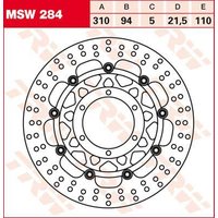 Image of MSW284 - TRW Round Floating Brake Disc For Honda CTX1300 2014 Front