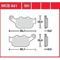 Image of MCB841SH - TRW SH Series Sintered Rear Brake Pads For Honda CB500 F 2013-2023 Rear