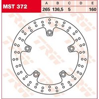 Image of MST372 - TRW Round Fixed Brake Disc 265mm For BMW C 400 GT 2019-2024 Fits Front Or Rear