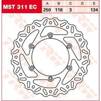 Image of MST311EC - TRW EC Cross Design Brake Disc For Suzuki DR125SM 2008-2012 Front