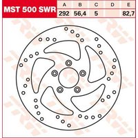 Image of MST500SWR - TRW Round Fixed Swing Design Brake Disc For Harley Davidson FLHR 1450 1999-2003 Front/Right