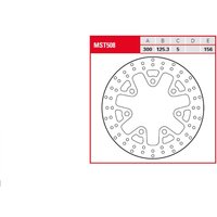 Image of MST508 - TRW Fixed Round Brake Disc For Harley Davidson FLHR 1584 2008 Front