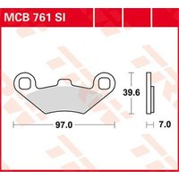 Image of MCB761SI - TRW SI Series Sintered Brake Pads For Polaris ATP 330 4X4 Fit Front Or Rear