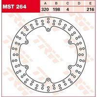 Image of MST264 - TRW Round Fixed Brake Disc 320mm For Yamaha XJ 900S 1995-2003 Front