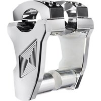 Image of 4R-P3RX-02 - Rox Speed FX Patriot Series Pivoting Handlebar Risers For Suzuki C50 76.2mm (3") - Chrome
