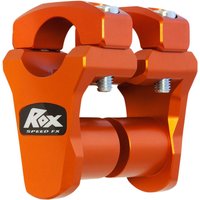 Image of 3R-P2PPLO - Rox Speed FX Pivoting Handlebar Risers For 1-1/8" Bar Clamps For KTM Adventure 1190 2013-2016 44.5mm (1-3/4") - Orange