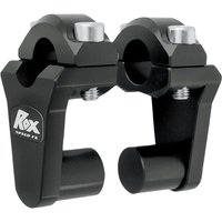 Image of 1R-P2SS - Rox Speed FX Pivoting Handlebar Risers For 7/8" Bar Clamps For Honda CB1000C 50.8 mm (2") - Black