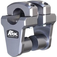 Image of 1R-P2PPG - Rox Speed FX Pivoting Handlebar Risers For 1-1/8" Bar Clamps For Honda CRF1100L 50.8mm (2") - Grey