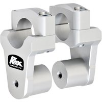 Image of 1R-P13R-2125 - Rox Speed FX Pivoting Handlebar Risers For 1-1/4" Handlebars For BMW R 1200 GS 50.8mm (2") - Anodized