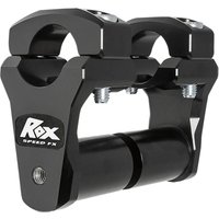 Image of 1R-P2PPS10K - Rox Speed FX Extended Stem Pivoting Handlebar Risers For 1-1/8" Handlebars For Yamaha FZ-09 850 50.8mm (2") - Black