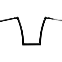Image of 0601-2723 - Todds 1-1/4" Strip Handlebar For Harley Davidson FLSTF 1584 2007-2010 37 cm (14-1/2") - Black