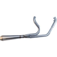 Image of TM-5060 - Trask Assault 2:1 Exhaust System For Harley Davidson FLS 1690 2012-2016 - Brushed/Stainless Steel