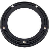 Image of TM-0041MBK - Trask Assault Derby Cover with Window For Harley Davidson FLH 1868 2021 - Black