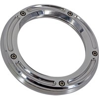 Image of TM-0042CH - Trask Assault Derby Cover with Window For Harley Davidson FLDE 1750 2019-2020 - Chrome/Silver