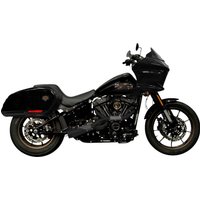 Image of TM-5130BK - Trask 2 Into 1 Big Sexy Exhaust System For Harley Davidson FLDE 1750 2018-2020 - Black/Ceramic