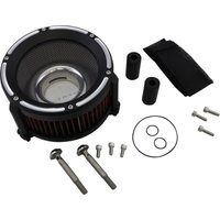 Image of TM-1020RC - Trask Assault Charge High-Flow Air Cleaner For Harley Davidson FLHR 1584 2008 - Black/Reverse Cut