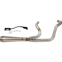 Image of TM-5300 - Trask 2 Into 1 Assault Exhaust System For Harley Davidson XL 1200 C 2004-2020 - Brushed
