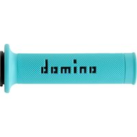 A01041C4080B7-0 - Domino MotoGP Grips - Black/Cyan